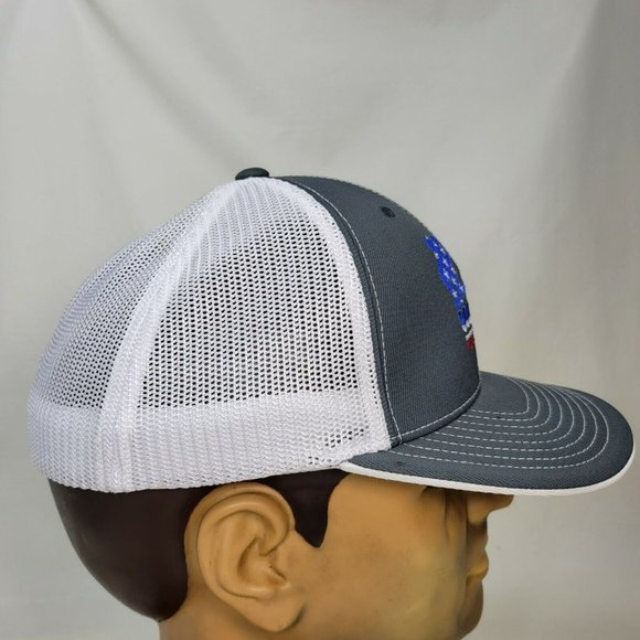 Soldiers-G We've Got Your Back Flexfit Fitted Hat Cap American Flag Gray White - Picture 5 of 8